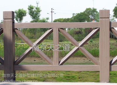 水泥仿木欄桿河道護欄園林景觀護欄